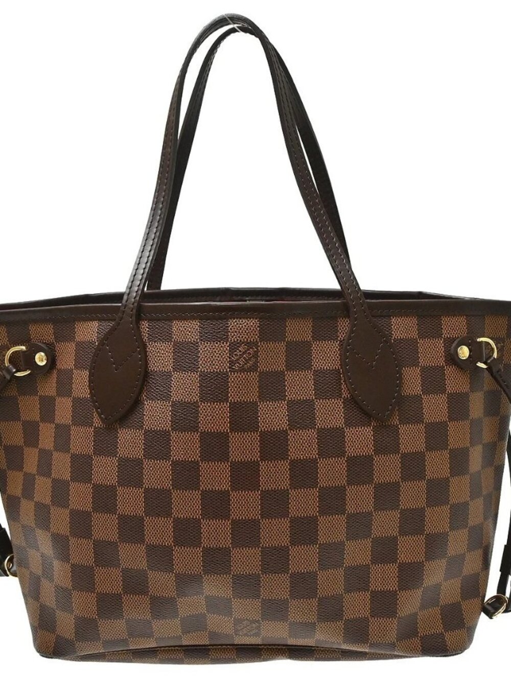 Best07 Louis Vuitton Damier Neverfull PM Tote Handbag N51109 MB1008 NQ10871